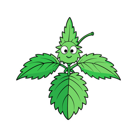Isolated Stinging Nettle Great For Salads