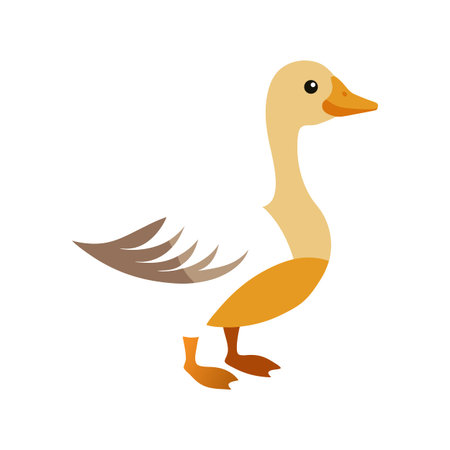 Stylish Illustration of Gooseのイラスト素材