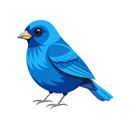 Unique Artwork of Indigo Buntingのイラスト素材