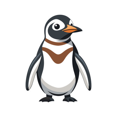 Charming Magellanic Penguin Vector Artworkのイラスト素材