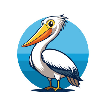 Stunning Pelican Bird Artworkのイラスト素材