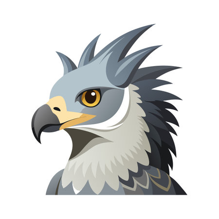 Majestic Harpy Eagle Vector Artworkのイラスト素材