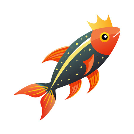 Dynamic Vector Art of Comet Fishのイラスト素材
