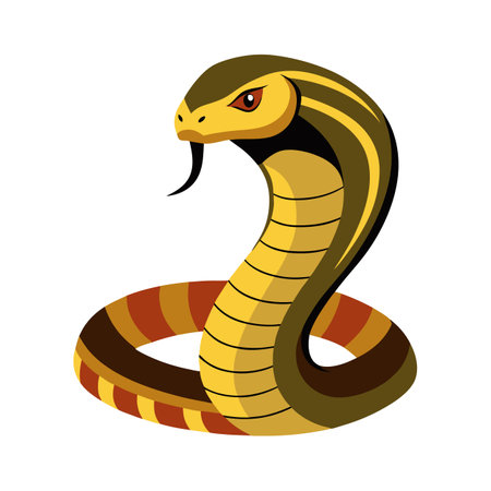 Dynamic Vector Artwork of Habu Snakeのイラスト素材