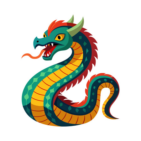 Stylish Vector Illustration of Nagaのイラスト素材