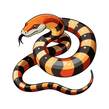 Elegant Vector Artwork of South American Bushmaster