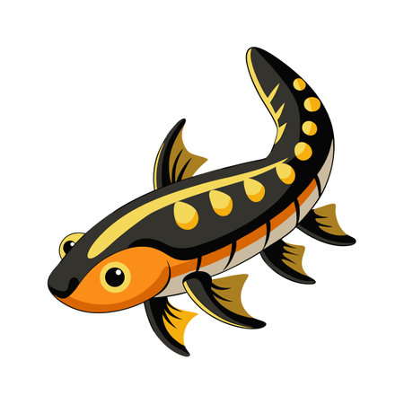 Stylish Vector Illustration of Weather Loachのイラスト素材