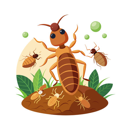 Cute Termites for Kidsのイラスト素材