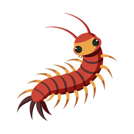 Unique Centipede Character Vector for Kids