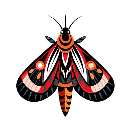Citheronia Regalis Creative Vector Representationのイラスト素材