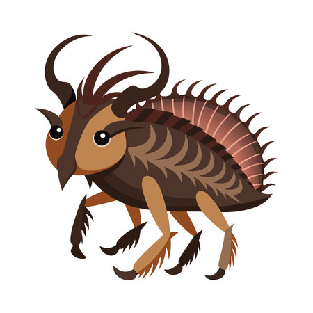 Eurycantha Calcarata Unique Vector Artのイラスト素材