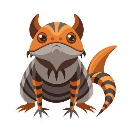 Gongylus Gongylodes Engaging Vector Designのイラスト素材