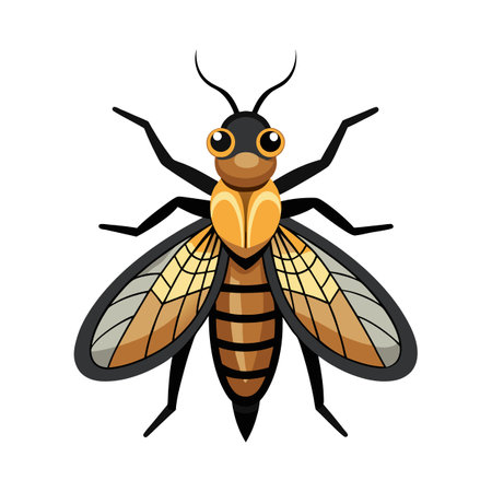 Spilomyia Longicornis Engaging Vector Designのイラスト素材