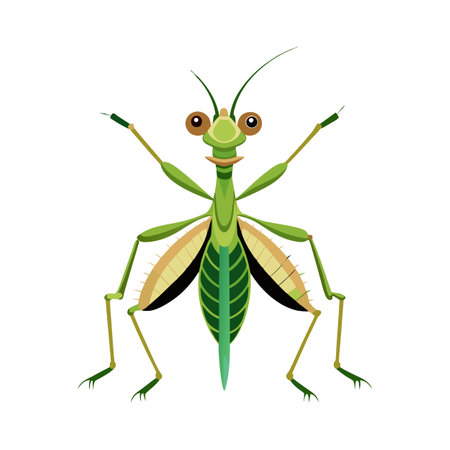 Tenodera Sinensis Engaging Vector Designのイラスト素材