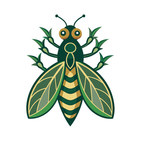 Myathropa Florea Unique Vector Artのイラスト素材