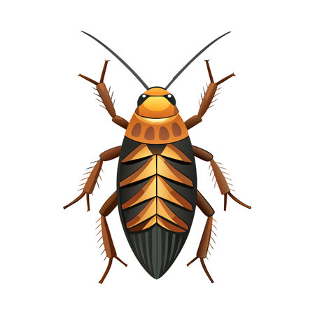 Periplaneta Americana Engaging Vector Designのイラスト素材