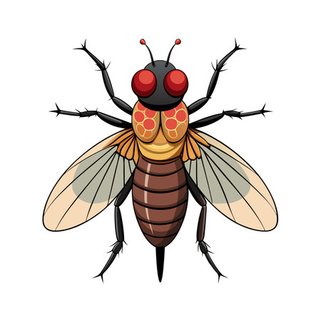 Sarcophaga Carnaria Unique Vector Artのイラスト素材