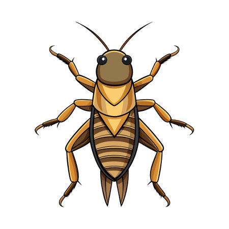 Gryllotalpa Gryllotalpa Artistic Vector Designのイラスト素材
