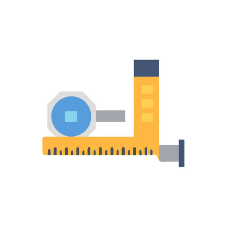 Construction Measurement Icon for Planningのイラスト素材