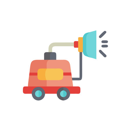 Stylish Concrete Sprayer Icon for Professionalsのイラスト素材