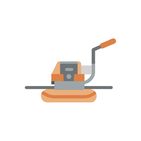 Stylish power trowel vector illustration for masonryのイラスト素材