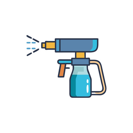 Stylish paint sprayer vector illustration for professionalsのイラスト素材