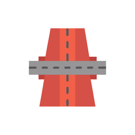 Distinctive road expansion joint icon for various applicationsのイラスト素材