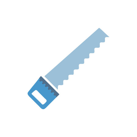 Distinctive saw icon representation for construction tasksのイラスト素材