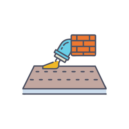 Creative Wood Polishing Machine Icon Representationのイラスト素材