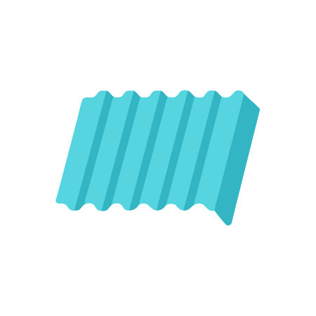Distinctive roofing sheet icon for various usesのイラスト素材