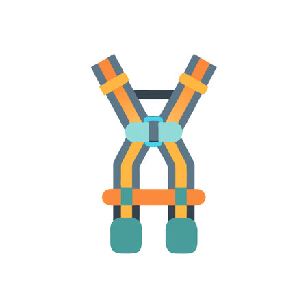 Stylish safety harness vector illustration for workersのイラスト素材