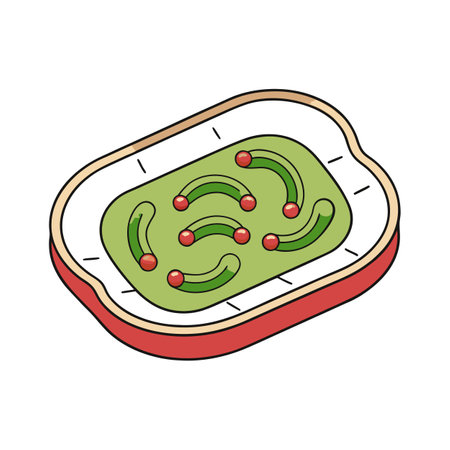 Bacterial Contamination in Old Dish Drying Matsのイラスト素材
