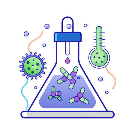 Exploring Bacteria Exposed to UV Light in Labのイラスト素材