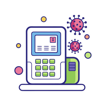 Understanding Harmful Bacteria on ATM Keypadsのイラスト素材