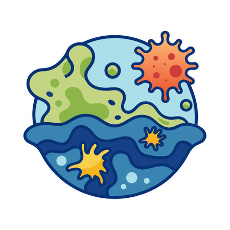 Examining Oil-Degrading Bacteria in Marine Environmentsのイラスト素材