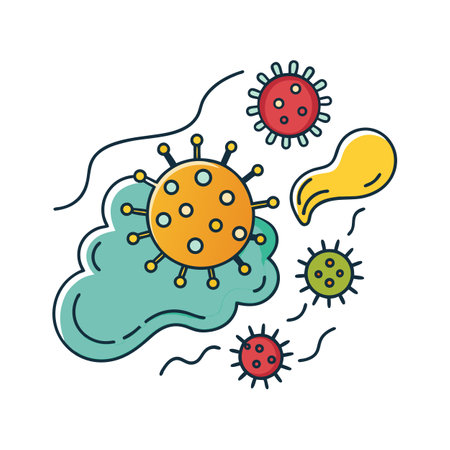 Examining Airborne Pathogenic Bacteria Transmissionのイラスト素材