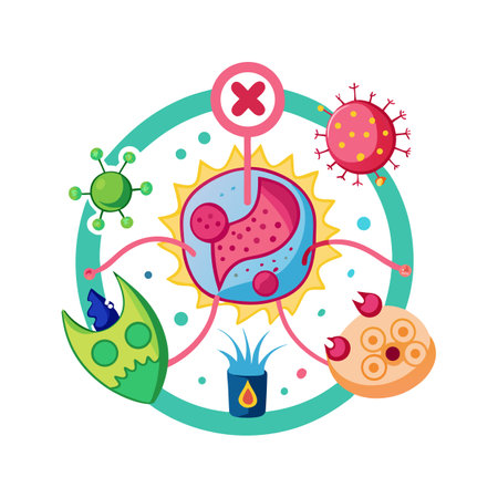 Toxin Secretion by Bacteria Overviewのイラスト素材