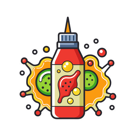 Bacteria in Expired Sauces and Condimentsのイラスト素材