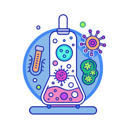Understanding Bacteria Response to UV Lightのイラスト素材