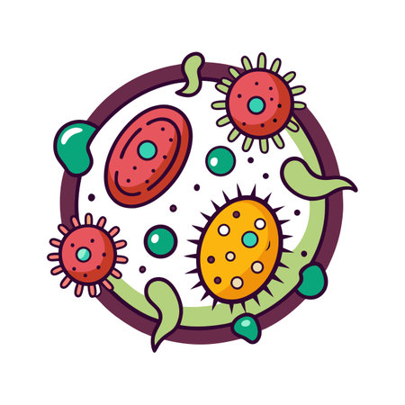 Bacteria Forming Resistant Spores in Harsh Environmentsのイラスト素材