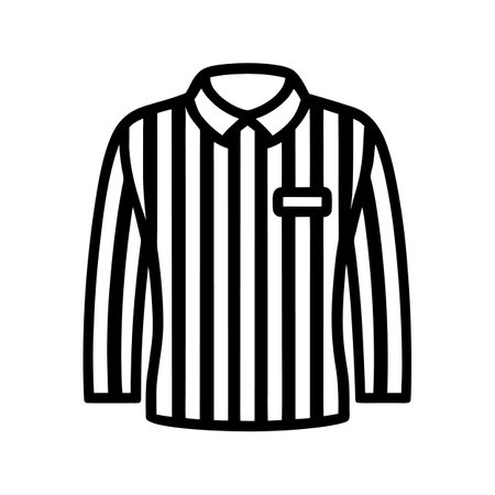 Creative Bold Outline Design of Striped Breton Shirtのイラスト素材