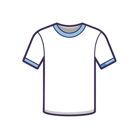 Stylish Outline of Subtle Embossed Print Teeのイラスト素材