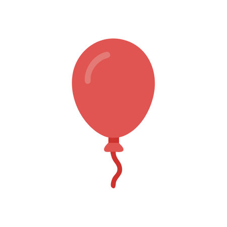 Red balloon illustration for party, birthday, celebration themeのイラスト素材
