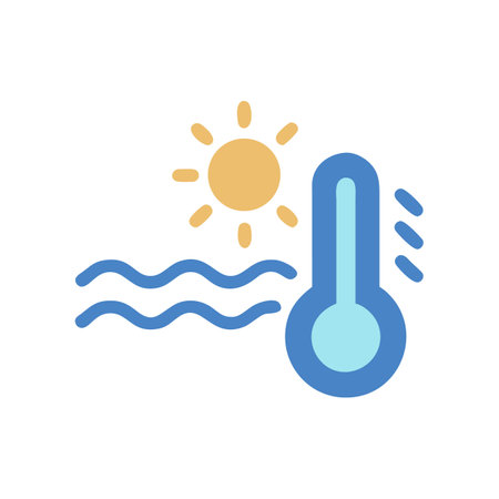 Rising Temperatures: Heat Wave, Summer, Weather, and Climateのイラスト素材
