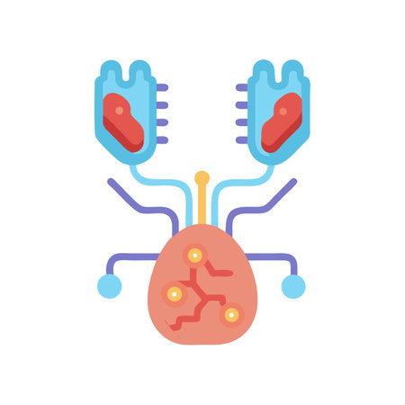 Cute stylized kidney dialysis machine icon illustration artのイラスト素材
