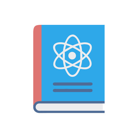 Science Textbook Illustration - Atomic Structure, Education, Physics Bookのイラスト素材