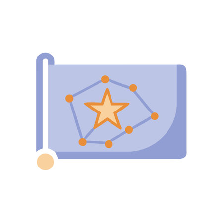 Star Chart on Pad: Success, Achievement, Growth Conceptのイラスト素材