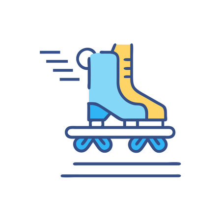 Roller Skate Icon: Speed, Recreation, and Active Lifestyleのイラスト素材