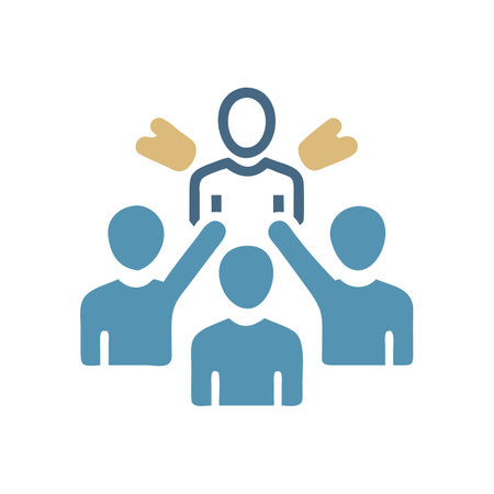 Promoting leadership: Team support for a leader or managerのイラスト素材