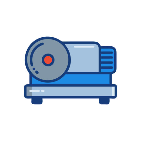 Modern Illustration of an Electric Grinder Machine Toolのイラスト素材